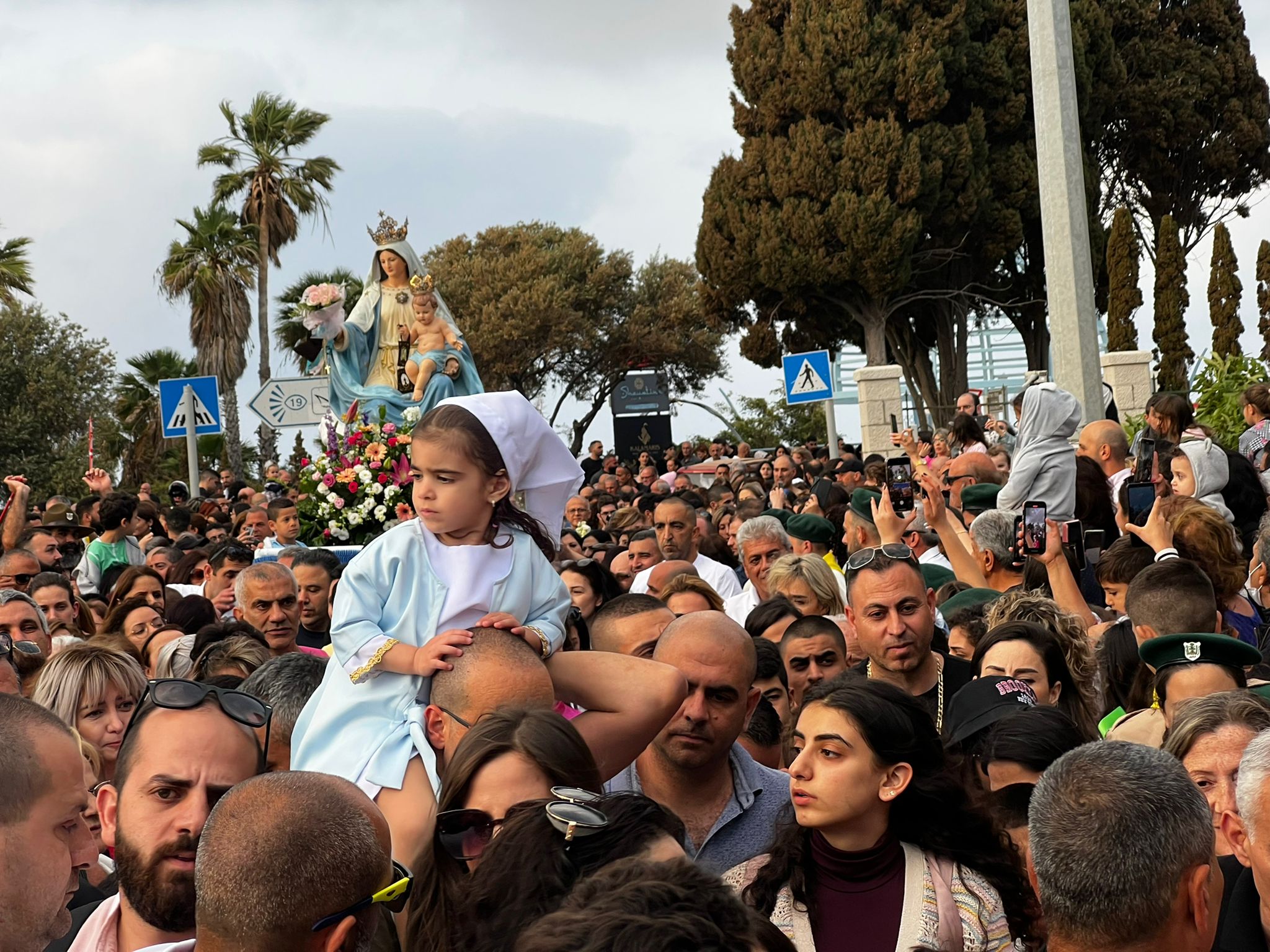 مسيرة "طلعة العذراء" في حيفا