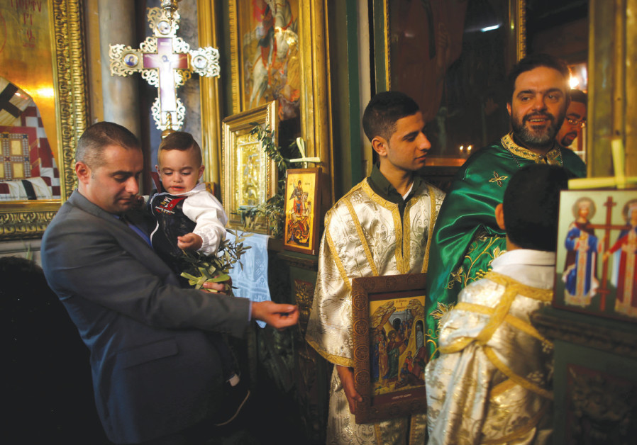 Palestinian family baptised