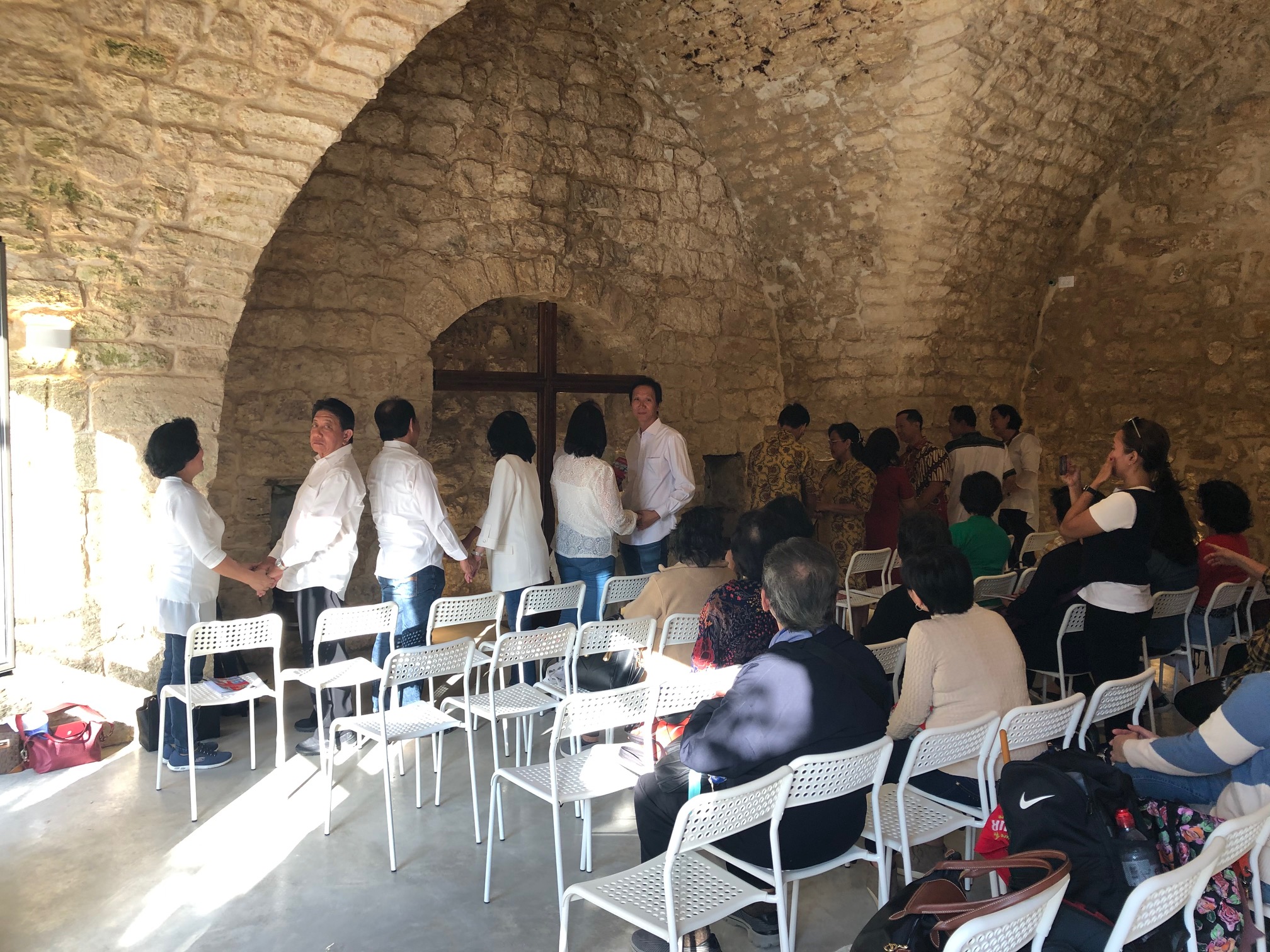 Couples renewing their vows in Cana of Galilee