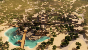 Drawing of the planned baptismal site to be read by 2030