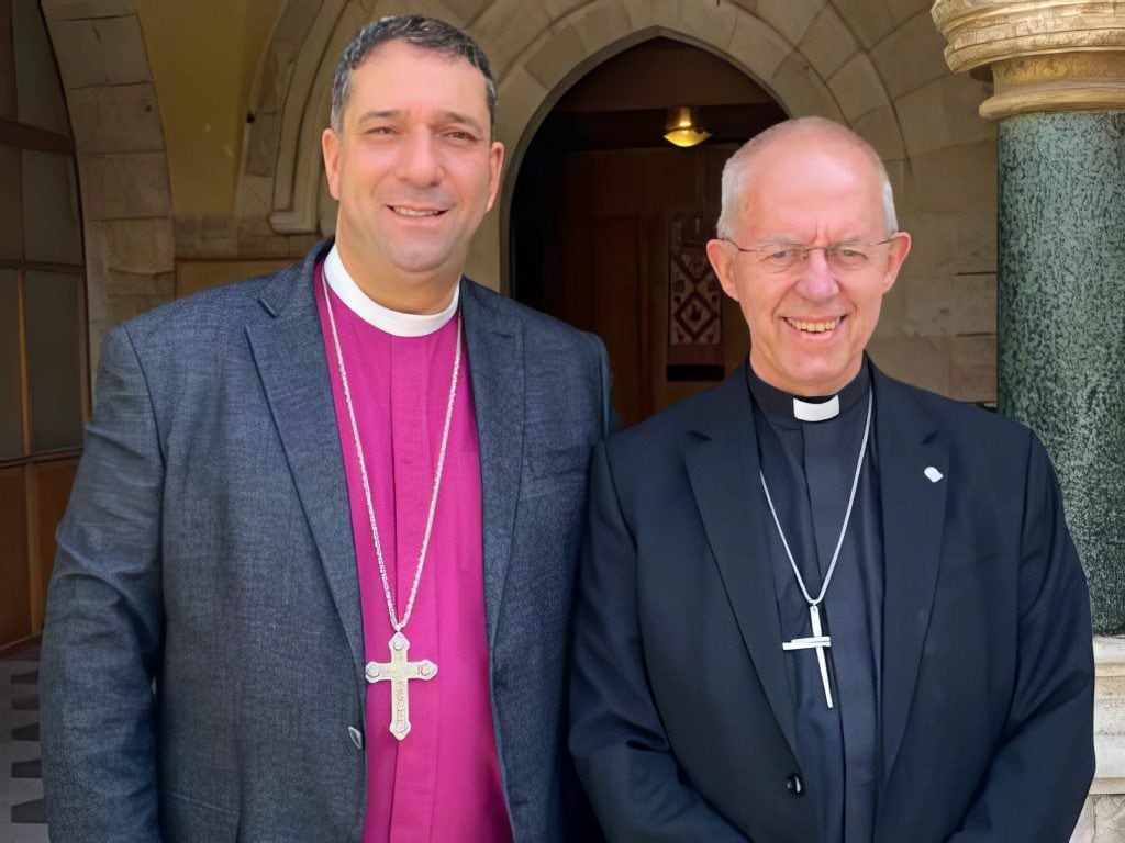 Archbishop of Canterbury meets Jerusalem Archbishop Hosam Naum