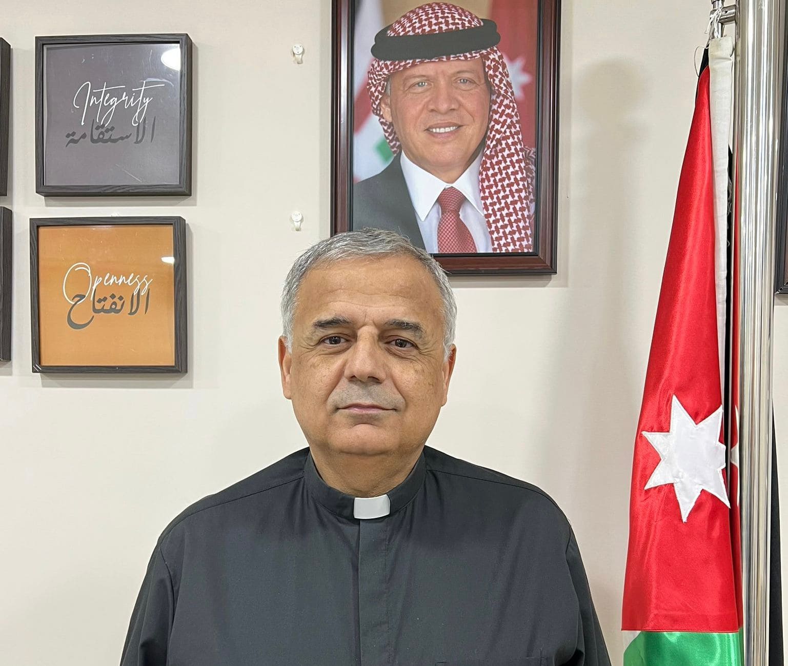 القس نبيه عباسي رئيس الطائفة المعمدانية الاردنية