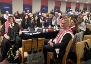 Palestinians, Jordanians and others in their national costumes