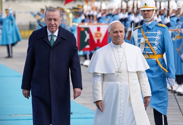 POPE LEO XIV WITH TURKISH PRESIDENT ERDOGAN