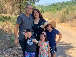 Archival photo of Samer Arabid and his family