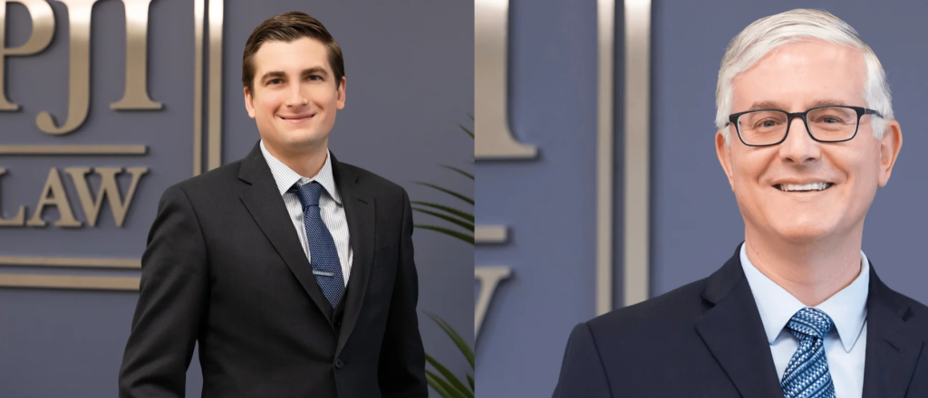 From left Attorney Garrett Kizer and Advocate Robert Brown